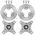 2X Front Wheel Hubs & Brake Discs for Honda TRX250EX TRX400EX (2001–2009)