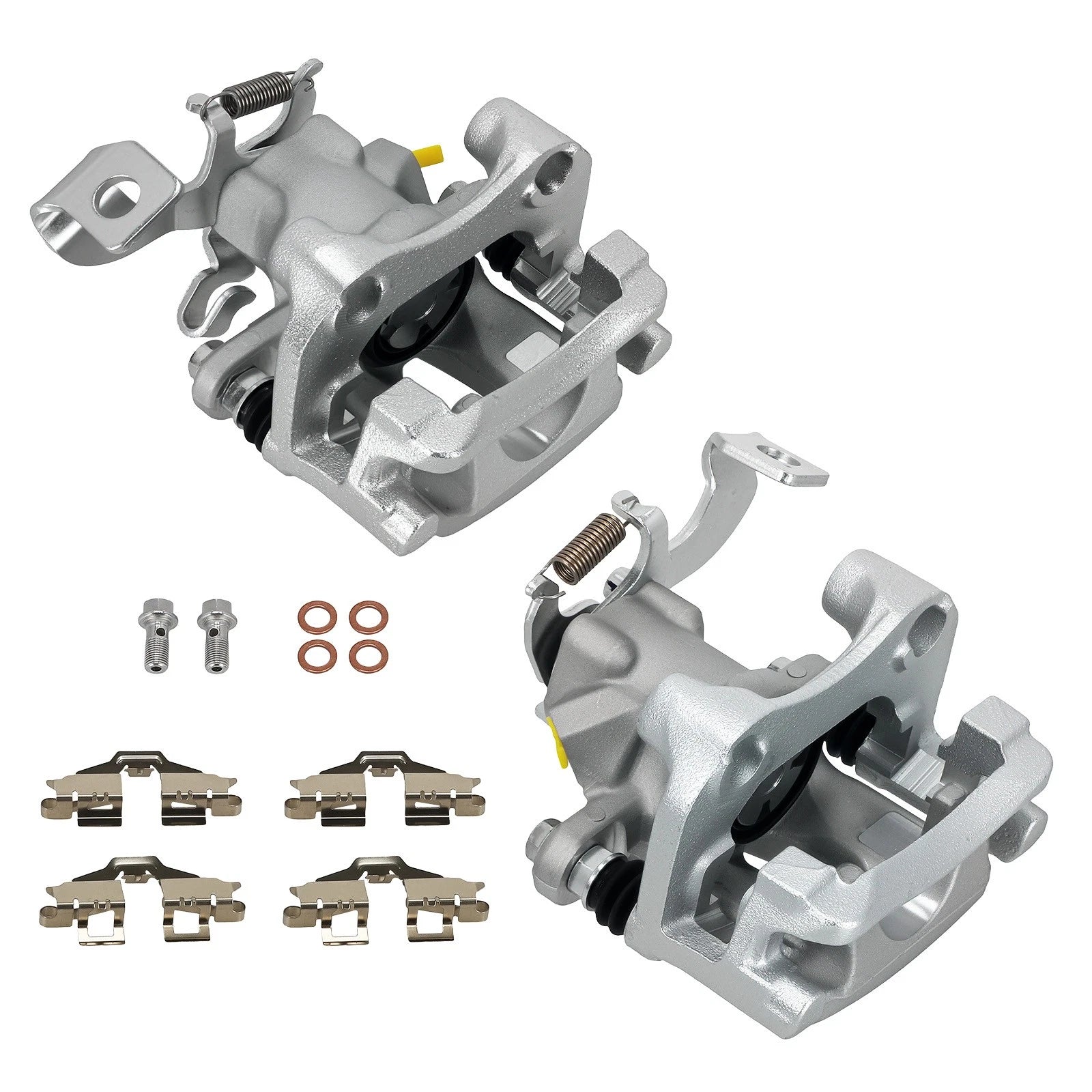 2x Rear Left & Right Disc Brake Calipers with Bracket for Scion xB (2008–2015)