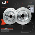 Rear Side Drilled Brake Rotors for Ford Fusion, Lincoln MKZ (2013–2020)