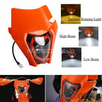 LED Headlight Hi/Lo Beam Front Lamp for Dirt Bike - Amber Day Run Lights