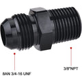 2X 8AN Male Flare to 3/8" Fitting Adapter Aluminum