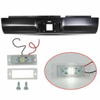 Black Rear Bumper Roll Pan with LED Light for Dodge Ram 1500 2500 3500 (1994–2001)