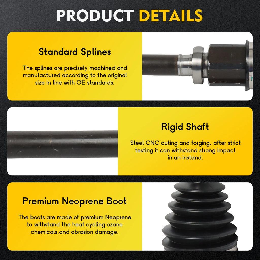Front Passenger CV Axle Shaft Assembly for Lincoln MKZ (2013–2016)