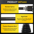 Front Passenger CV Axle Shaft Assembly for Lincoln MKZ (2013–2016)