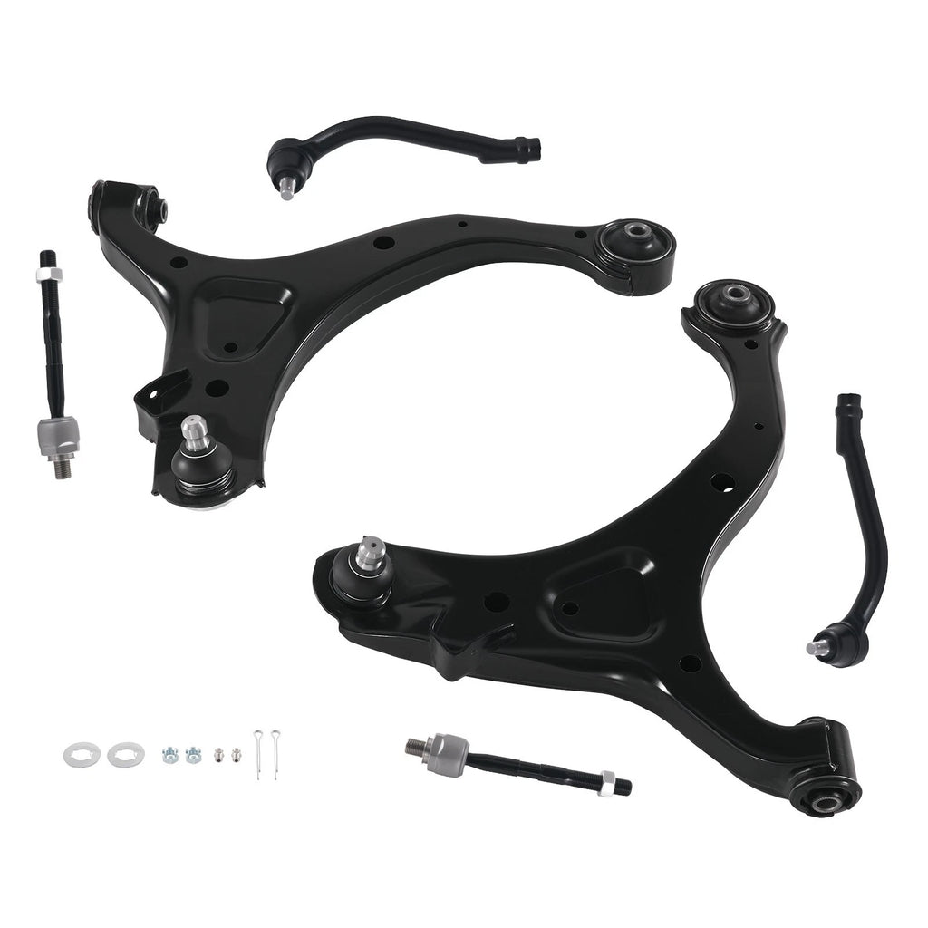Front Lower Control Arms Ball Joints Tie Rods for Hyundai Santa Fe, Kia Sorento (2013–2020)