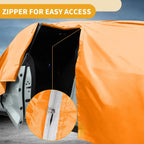 Waterproof All Weather Car Cover for Hyundai Kona (2018-2023) - Orange 210D-PU