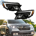 LED Low Beam + DRL Headlights for Honda Pilot (2016–2018) & Passport (2019–2021) LH + RH