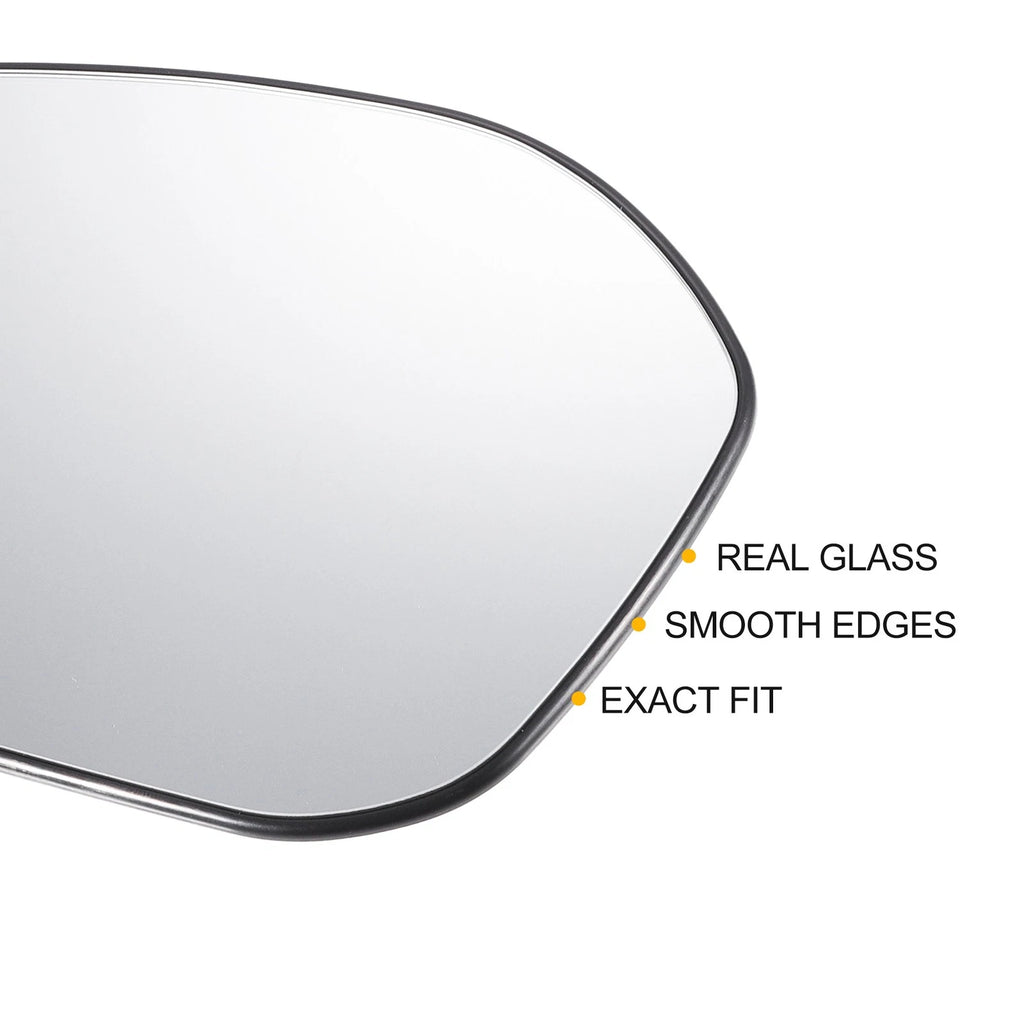 Left Side Heated White Mirror Glass for Honda Civic (2022–2024)