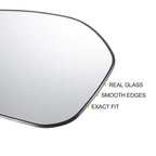 Left Side Heated White Mirror Glass for Honda Civic (2022–2024)