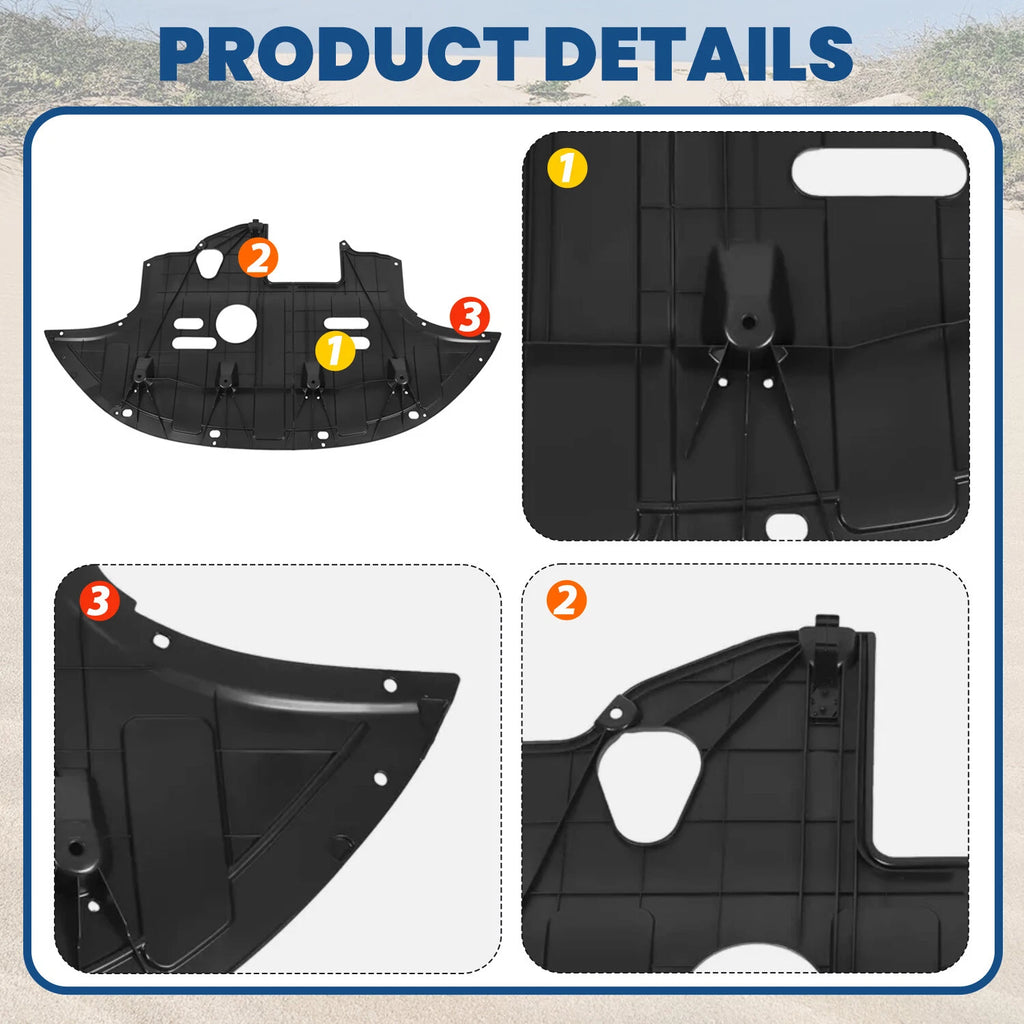 Front Engine Splash Shield Under Cover for Hyundai Elantra (2017–2020) HY1228187