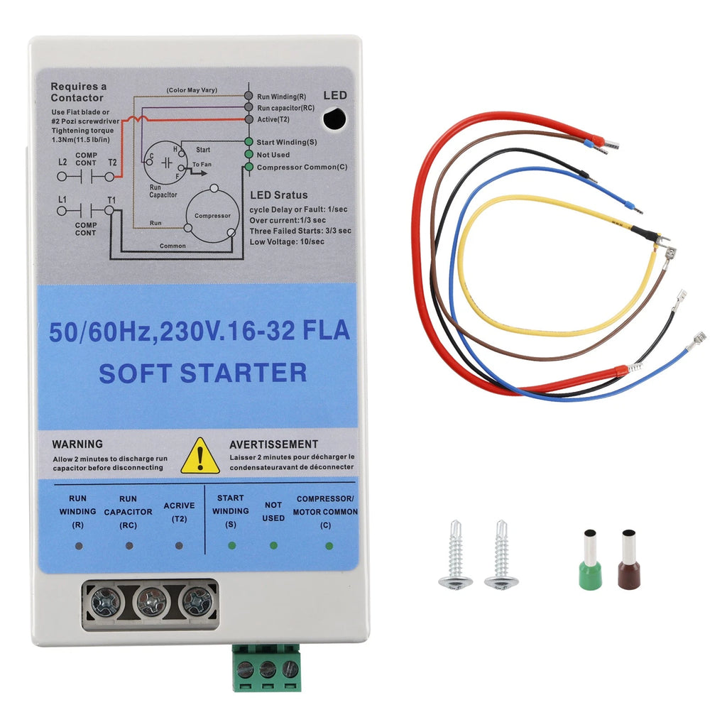 AC Soft Starter with Reverse Motor Protection for 4-7 Ton Units 
