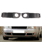 2X Front Lower Fog Light Lamp Cover Bumper Grille for Audi A6 C5 (2002–2005)