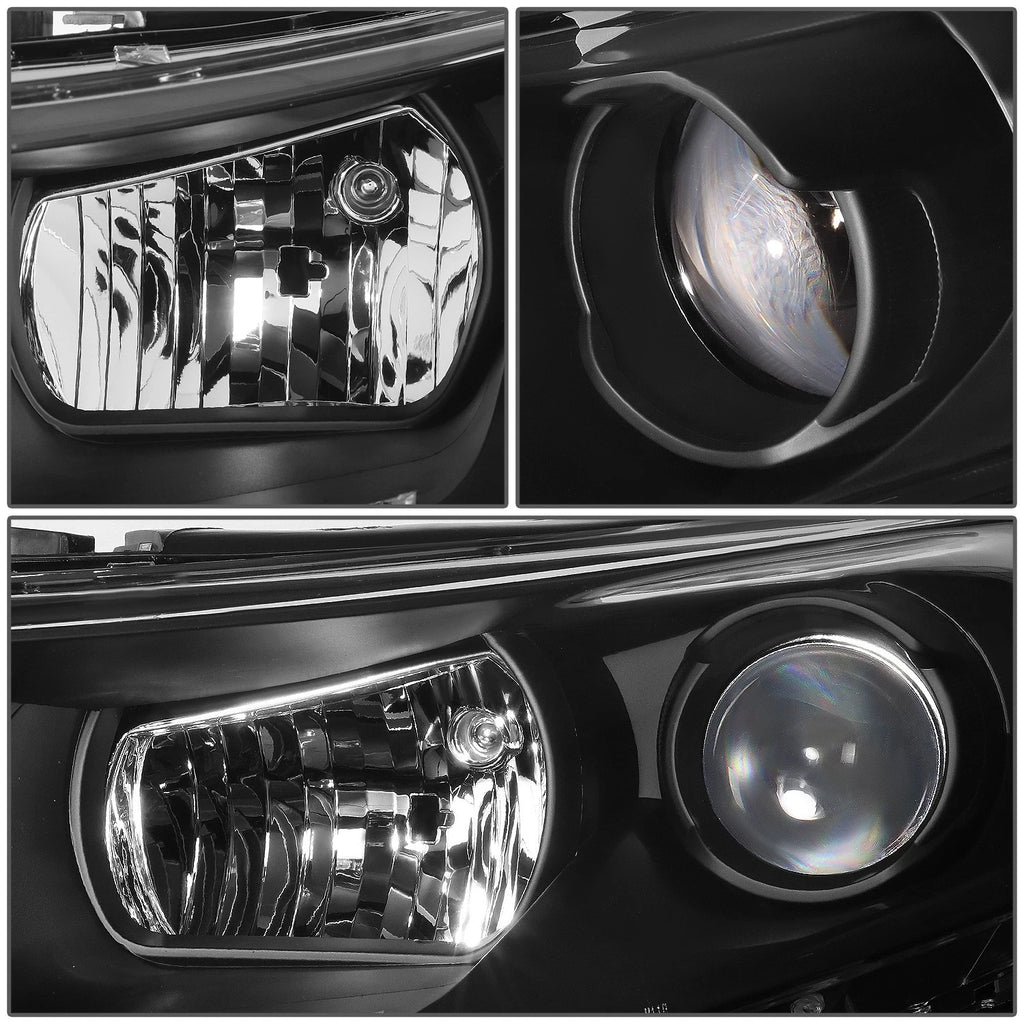Projector Headlight Lamp for Kia Optima (2011–2013) - Black Housing, Clear Lens