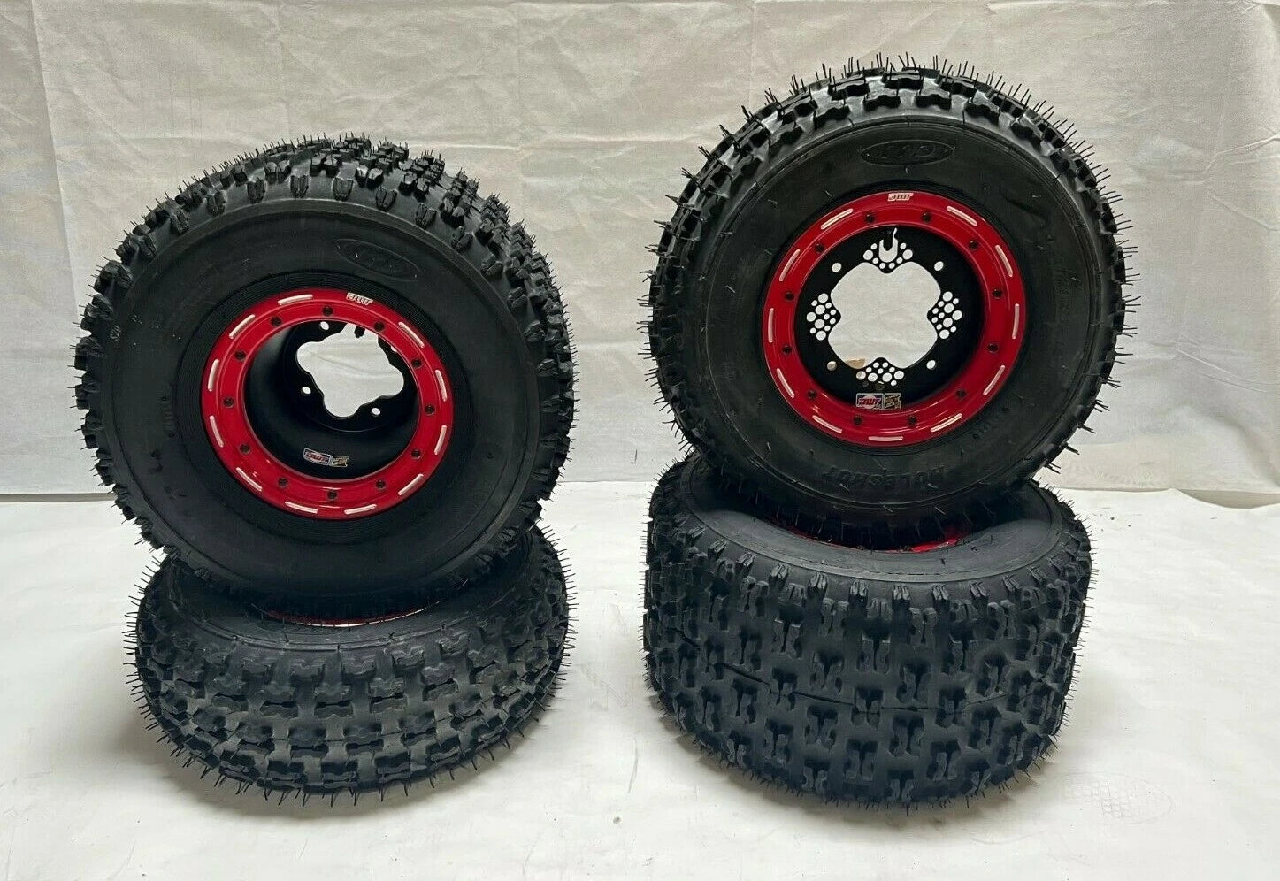 Set of 4 DWT G3 Beadlock Rims + ITP Holeshot Tires for YFZ450 Raptor Banshee (2004–2023)