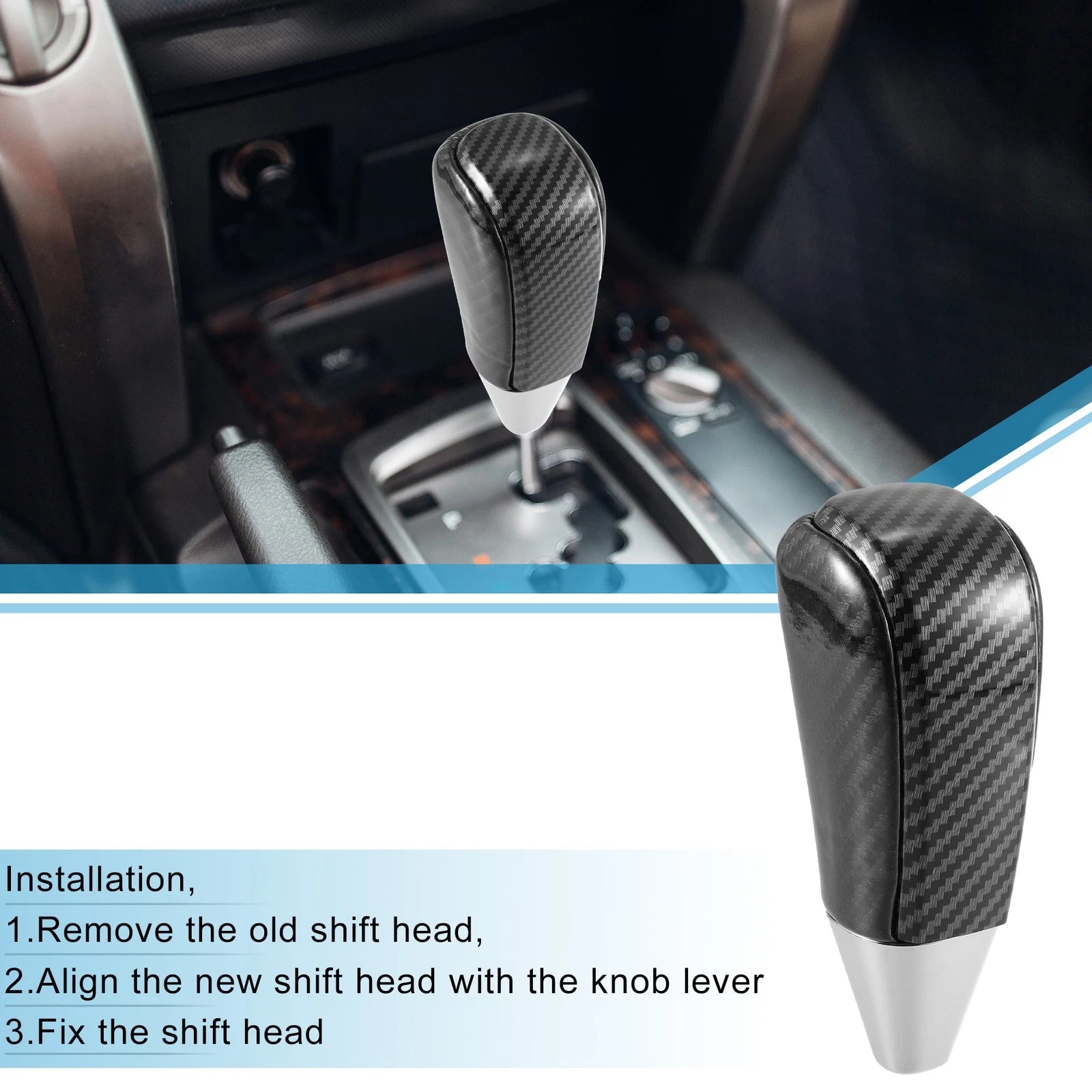 Gear Shift Knob for Toyota Land Cruiser (2016–2021) Black