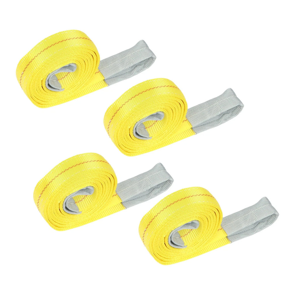 Set of 4 Lift Sling Straps 10ft x 2in Heavy Duty 14000lbs