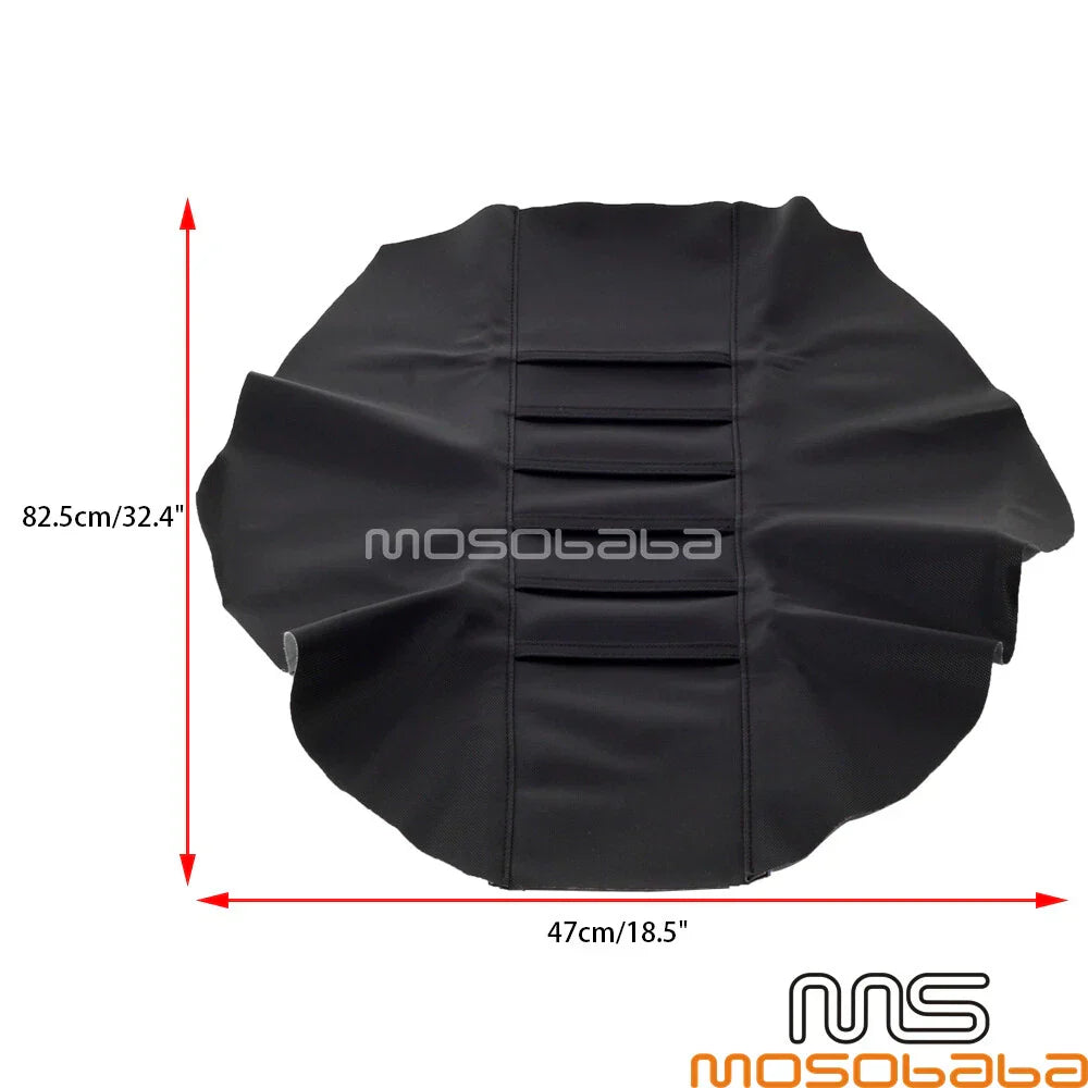 Black Ribbed Gripper Seat Cover for Honda CR125 CR250 CRF150F CRF230F