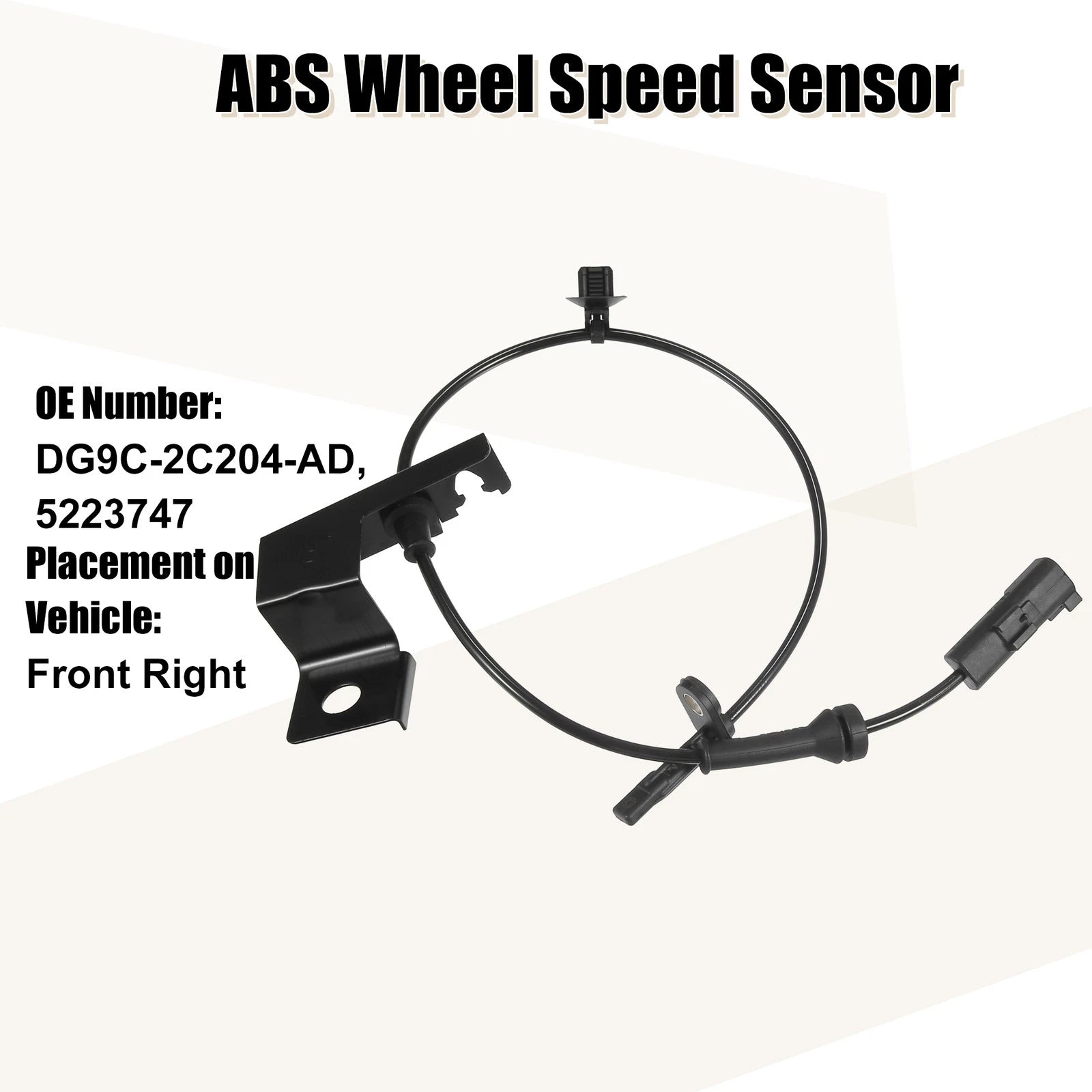 ABS Wheel Speed Sensor for Ford Mondeo (2015–2022) DG9C-2C204-AD