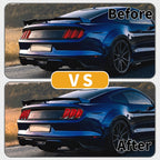 1 Pair OLED Tail Lights Assembly for Ford Mustang (2015–2016) Black