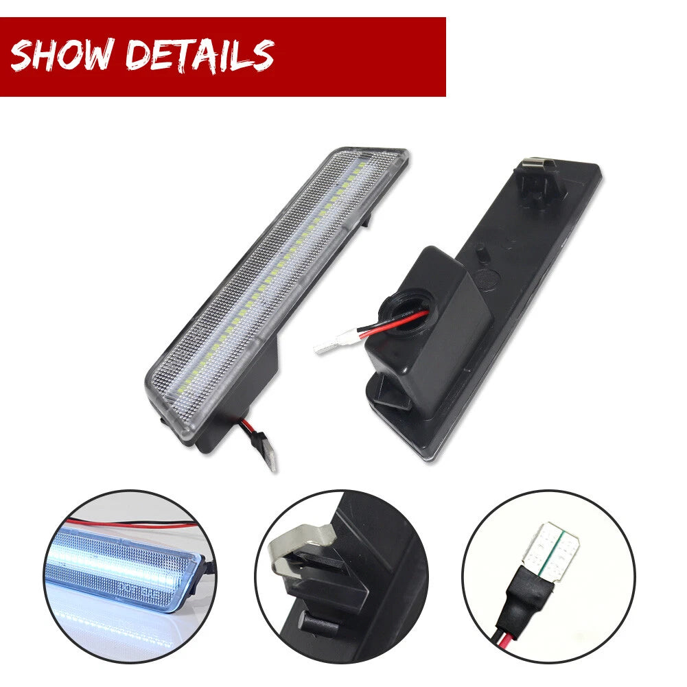 Ice Blue LED Side Marker Lights for Dodge Challenger (2008–2014)