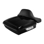 Chopped Trunk Backrest Pad Mount Rack for Harley Electra Glide (2014–2025)
