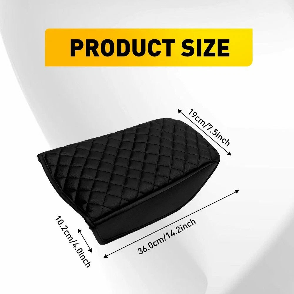 Armrest Cover for Nissan Maxima (2016–2024) Leather Black Center Console Pad