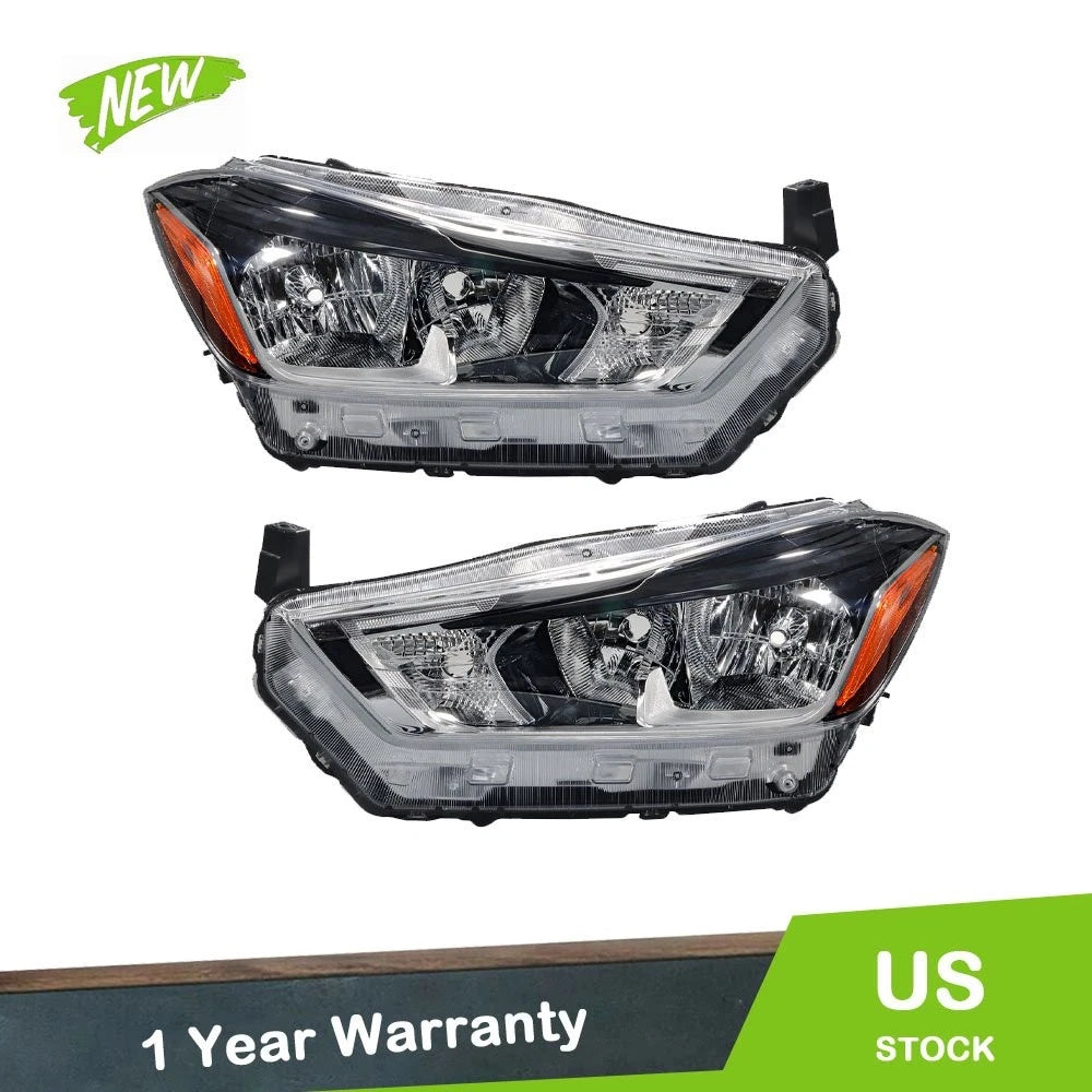 Set of 2 Halogen Headlight Assemblies for Nissan Kicks (2018–2020)