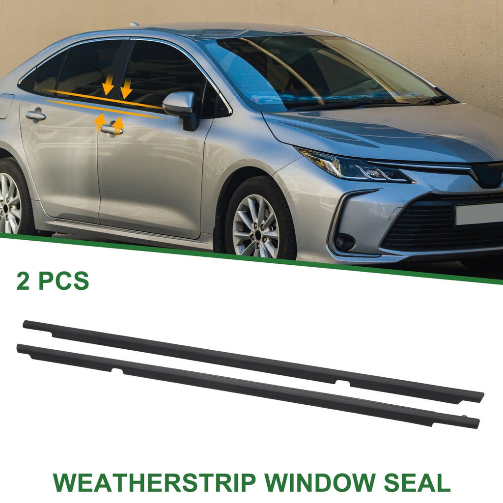 2X Rear Weatherstrip Window Seal No. 7574002150 for Toyota Corolla 