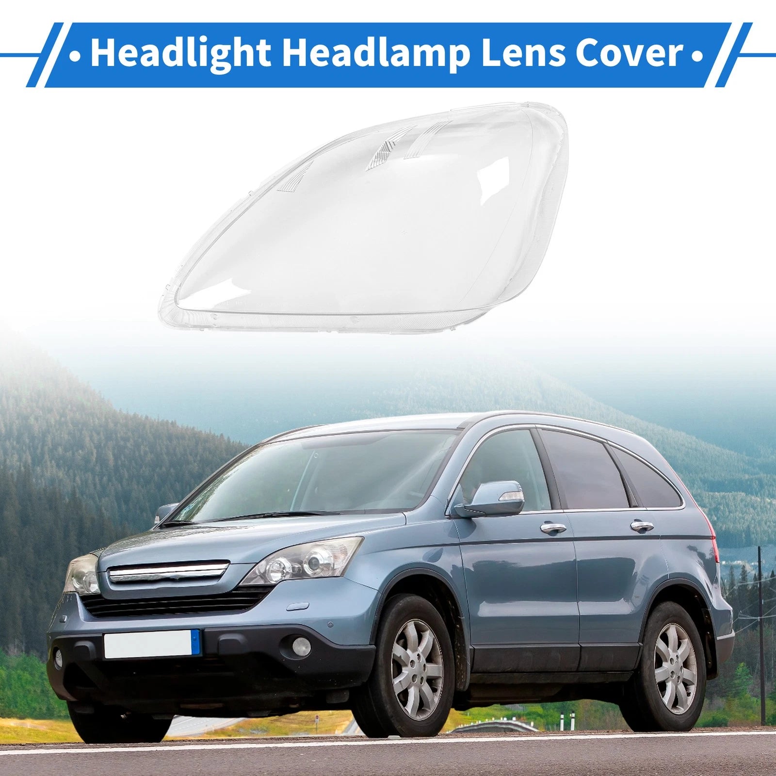 Headlight Lens Cover for Honda CR-V (2005–2006) PC Clear