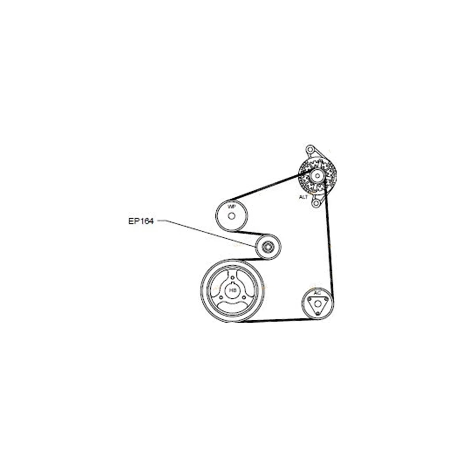Drive Fan Belt + Tensioner Pulley for Patrol GU Y61 ZD30-DDT