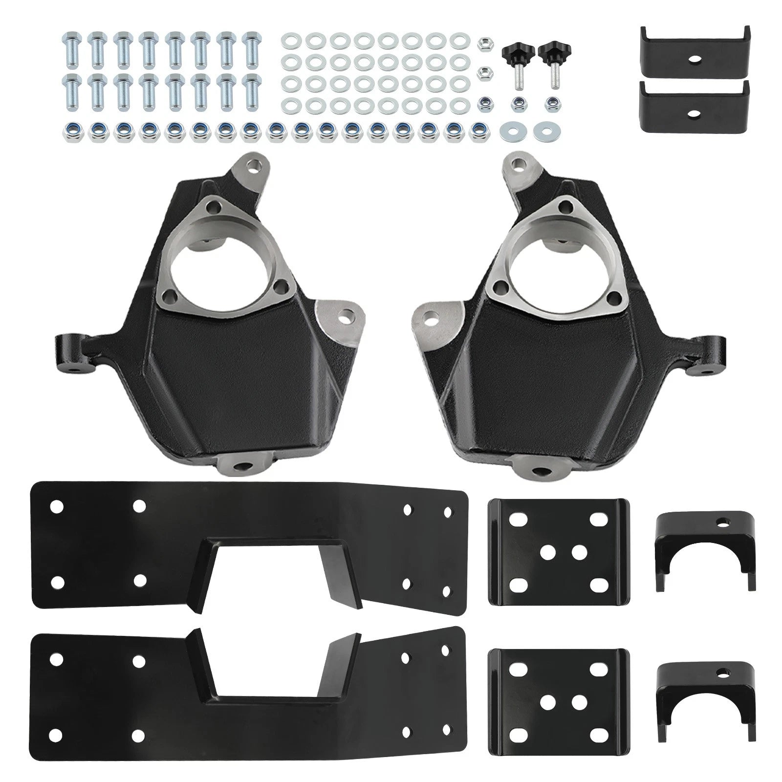 2" Front Drop Spindles & 6" Rear Axle Flip Kit for Chevy Silverado 1500 (1999–2006)
