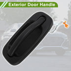 Exterior Door Handle for Chevrolet GMC Silverado (Black, Rear Right)