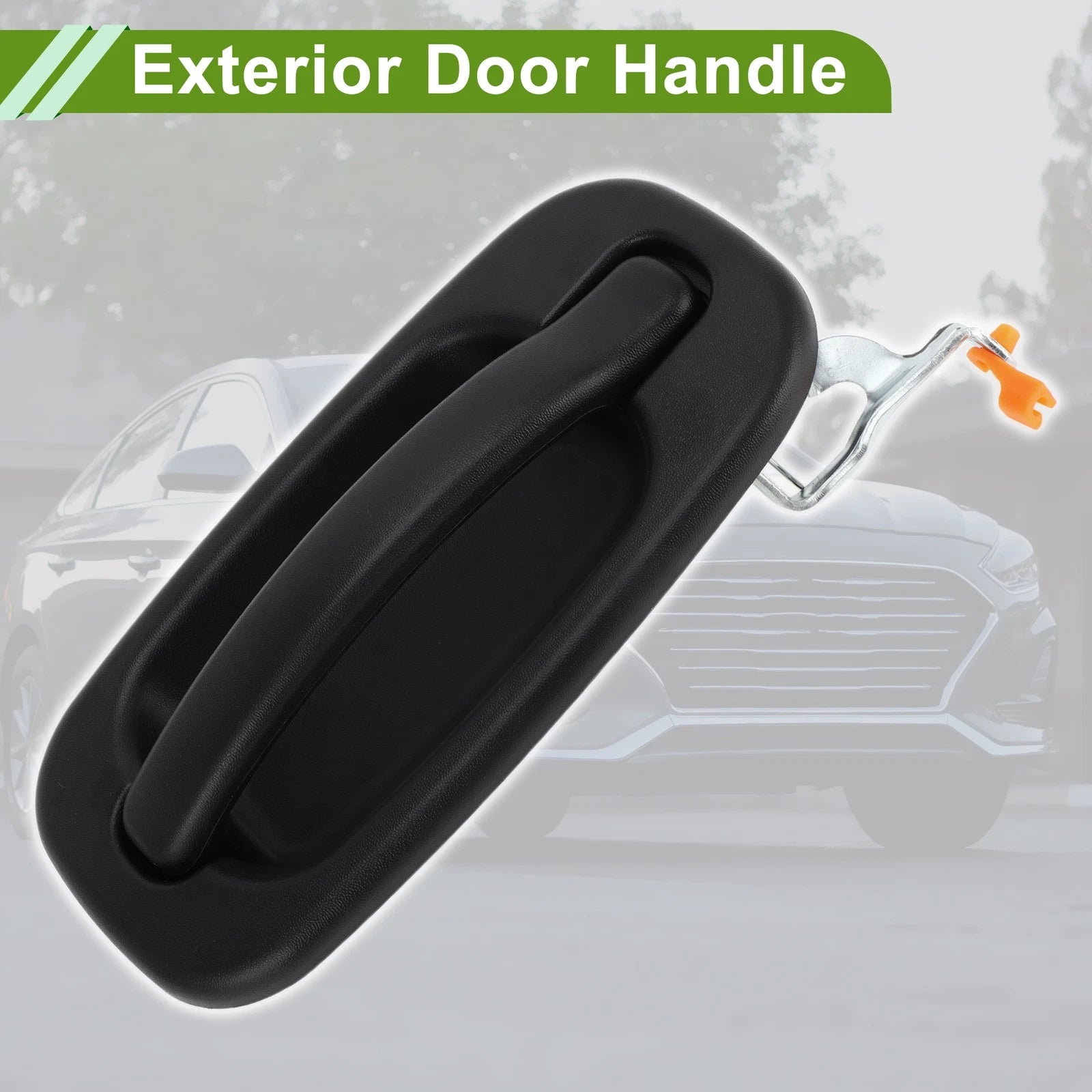 Exterior Door Handle for Chevrolet GMC Silverado (Black, Rear Right)