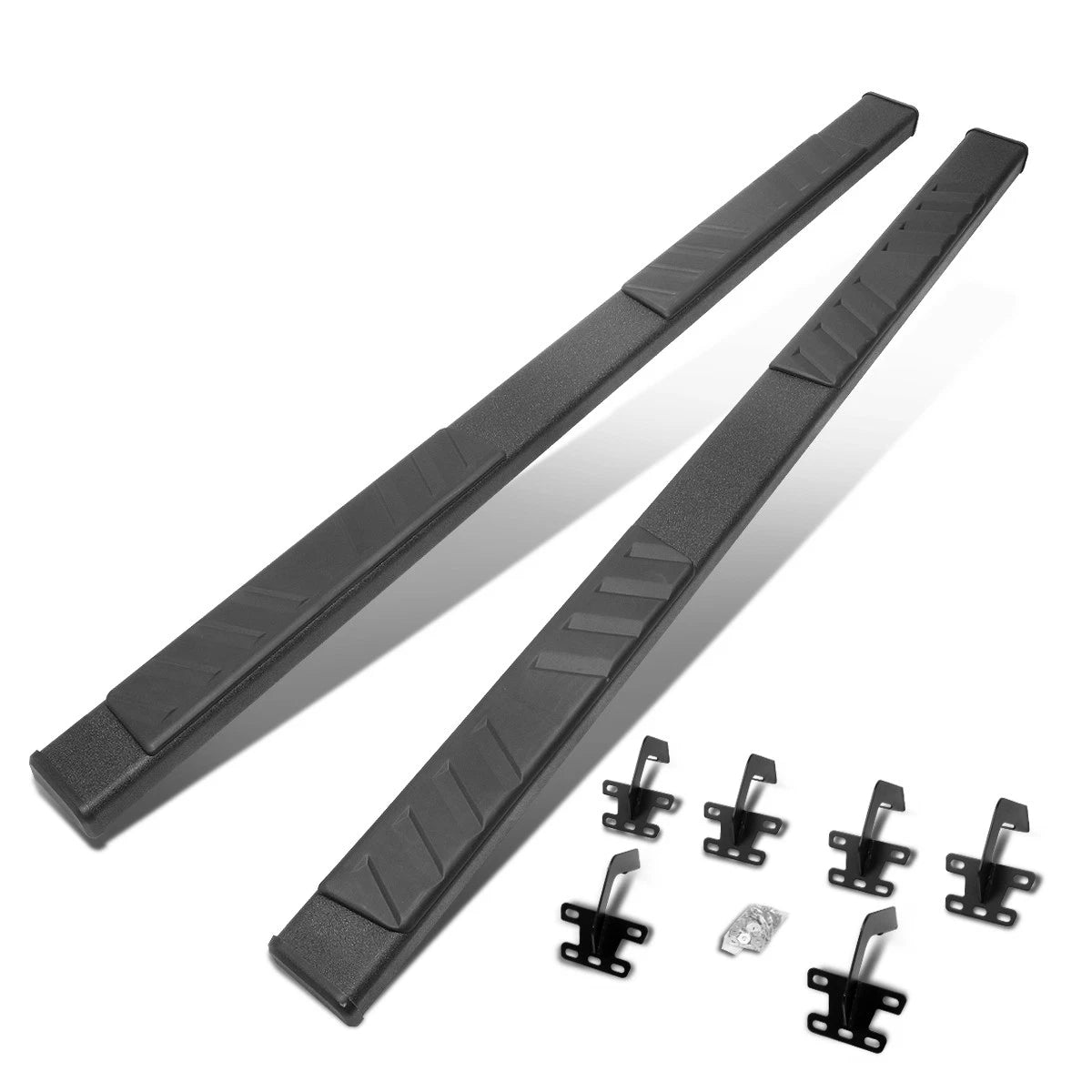 5" OD Powdercoated Flat Running Board Step Bar for Ram 1500 Quad Cab (2019–2022)