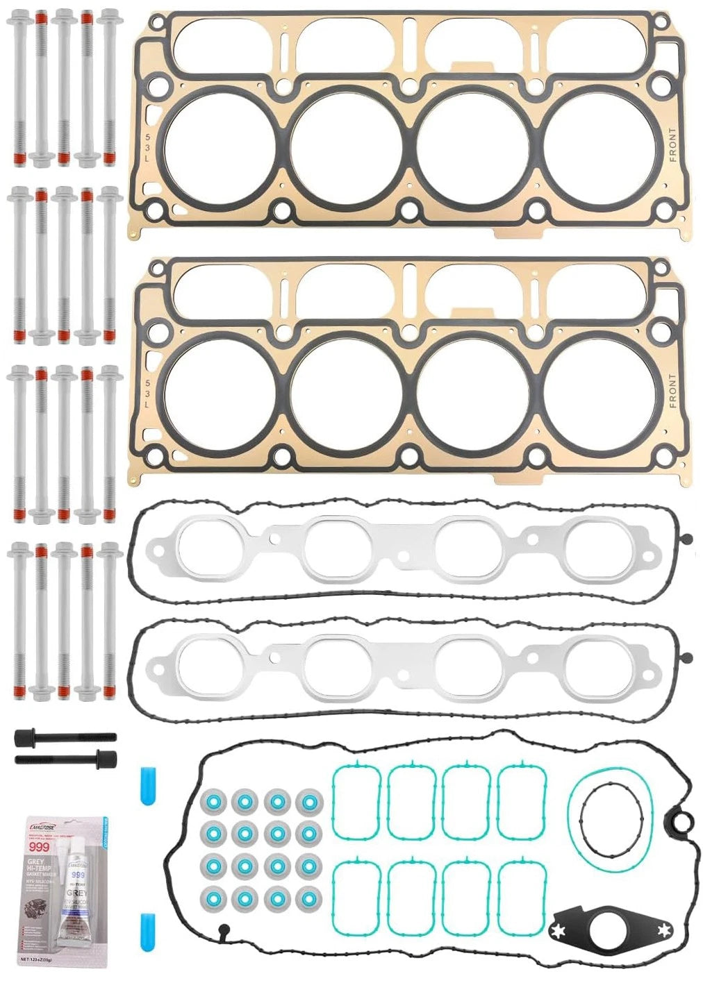 Head Gasket with Cylinder Head Bolt Kit for Chevy Silverado GMC Sierra Yukon (2007–2014)