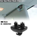 Set of 2 Black Sun Visor Hook Clip Retainers 8U0857562 for Audi RS4 (2007–2008)