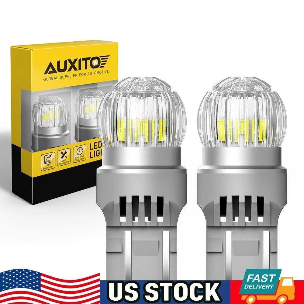 2pc 7443 7440 6-SMD LED Tail Brake Stop Reverse Turn Signal Light Bulb for