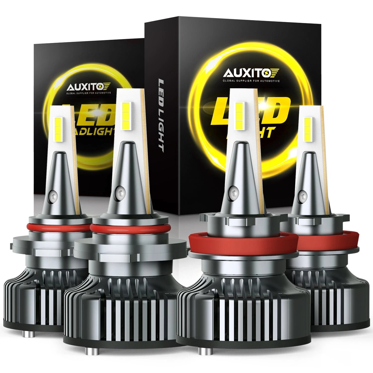 Set of 4 9005 9006 Combo LED Headlight Bulbs 6500K Cool White