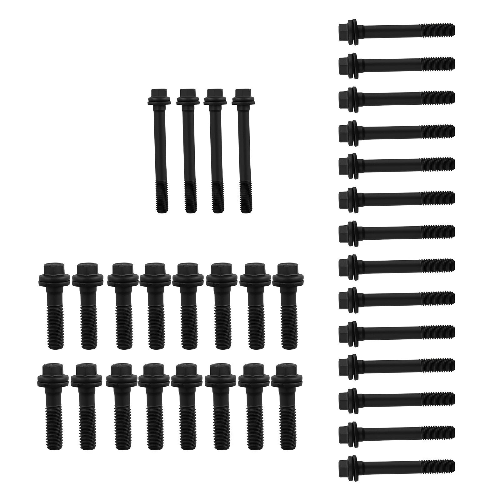 34pcs Cylinder Head Bolts for Chevy SBC 350/283/302/305/307/327/383/400 (1960–2002)