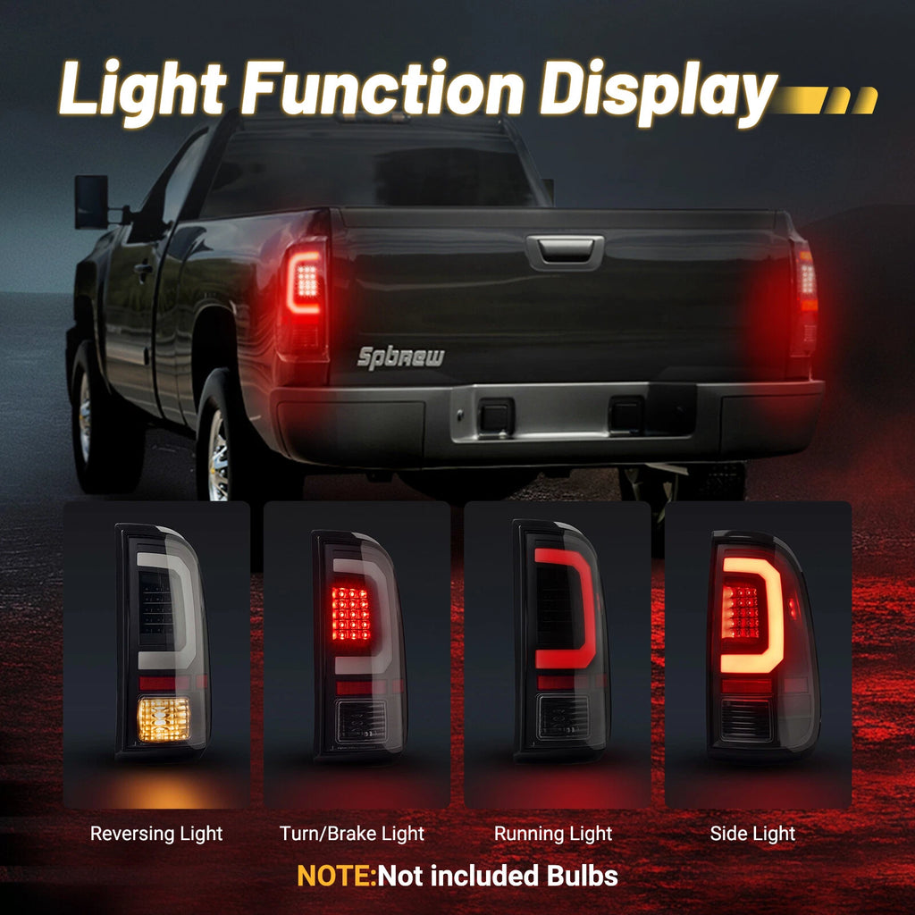 LED Tail Lights Rear Brake Light Red for Ford F250 F350 Super Duty (2008–2016)