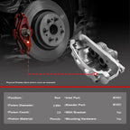 Front & Rear Disc Calipers w/ Bracket for Chevrolet Silverado GMC Sierra 1500 HD (2001–2023)