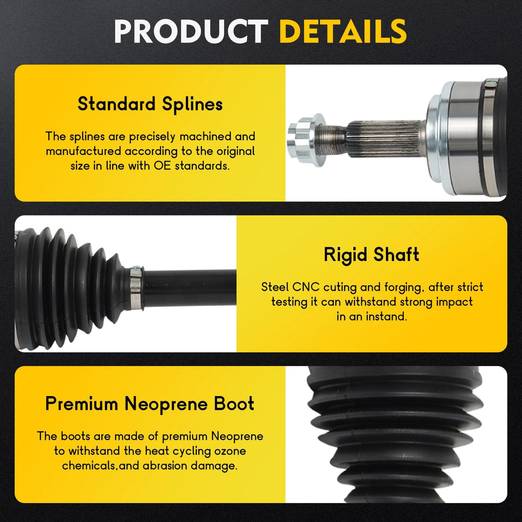 Front Driver Side CV Axle Shaft Assembly for Toyota Corolla (2019–2022)