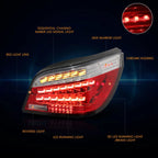 Sequential OLED Turn Signal Tail Brake Light for BMW E60 Sedan (2008–2010)