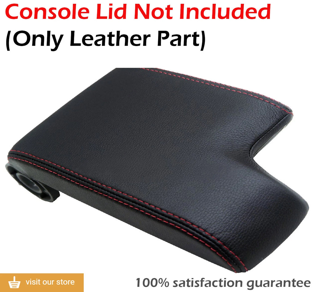 Center Console Armrest Cover for BMW E46 (1999–2004) Red Stitch