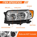 OE Style Headlight Lamp for Subaru Forester (2006–2008) - Driver Left Side, Chrome/Amber