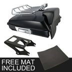 Matte Razor Trunk Backrest Pad Mount Rack for Harley Electra Glide (2014–2026)