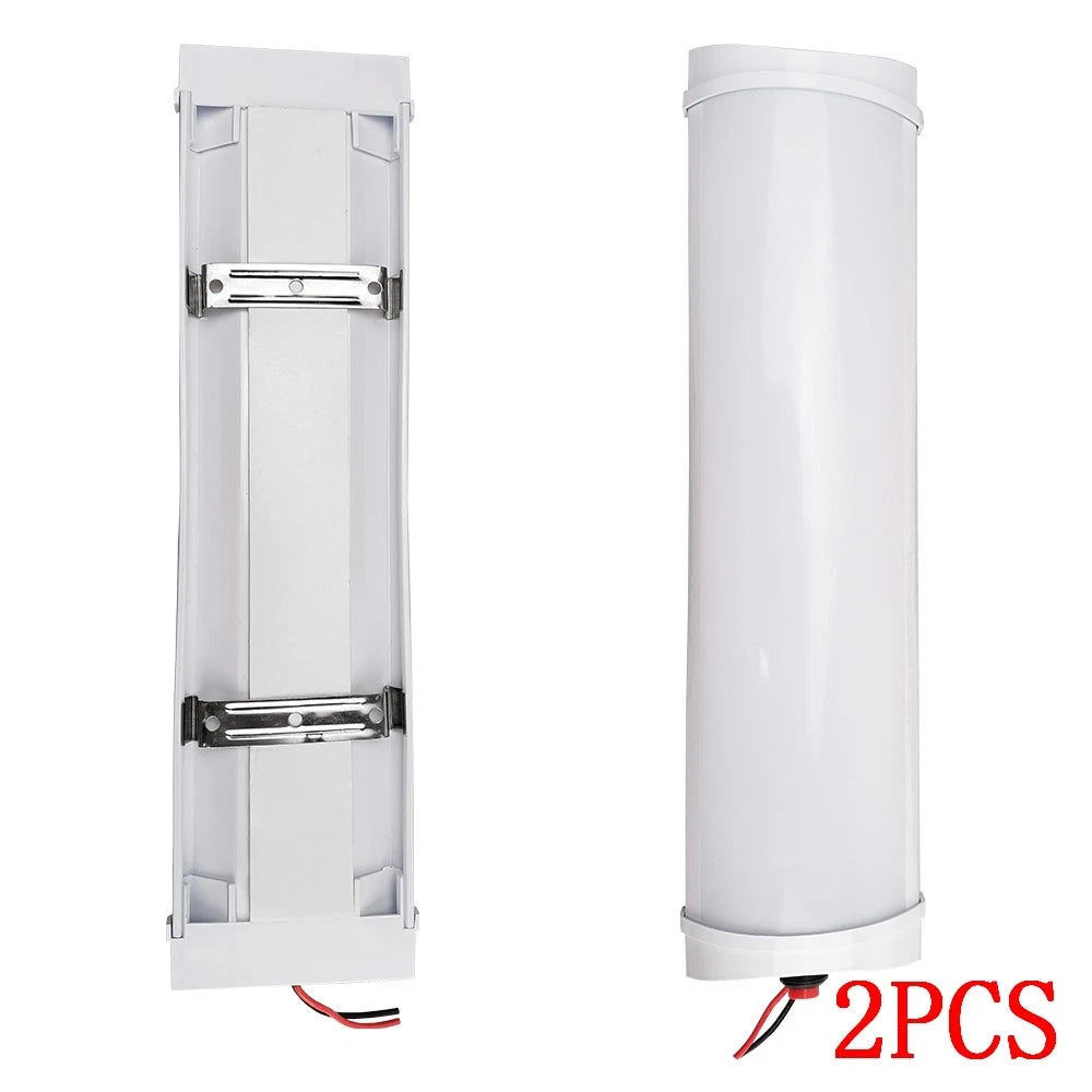 2X LED Ceiling Dome Light for RV Trailer Caravan Boat (12V-24V) 6000K