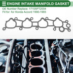 Engine Intake Manifold Gasket for Honda Accord (1990–1993) No. 17105PT2004