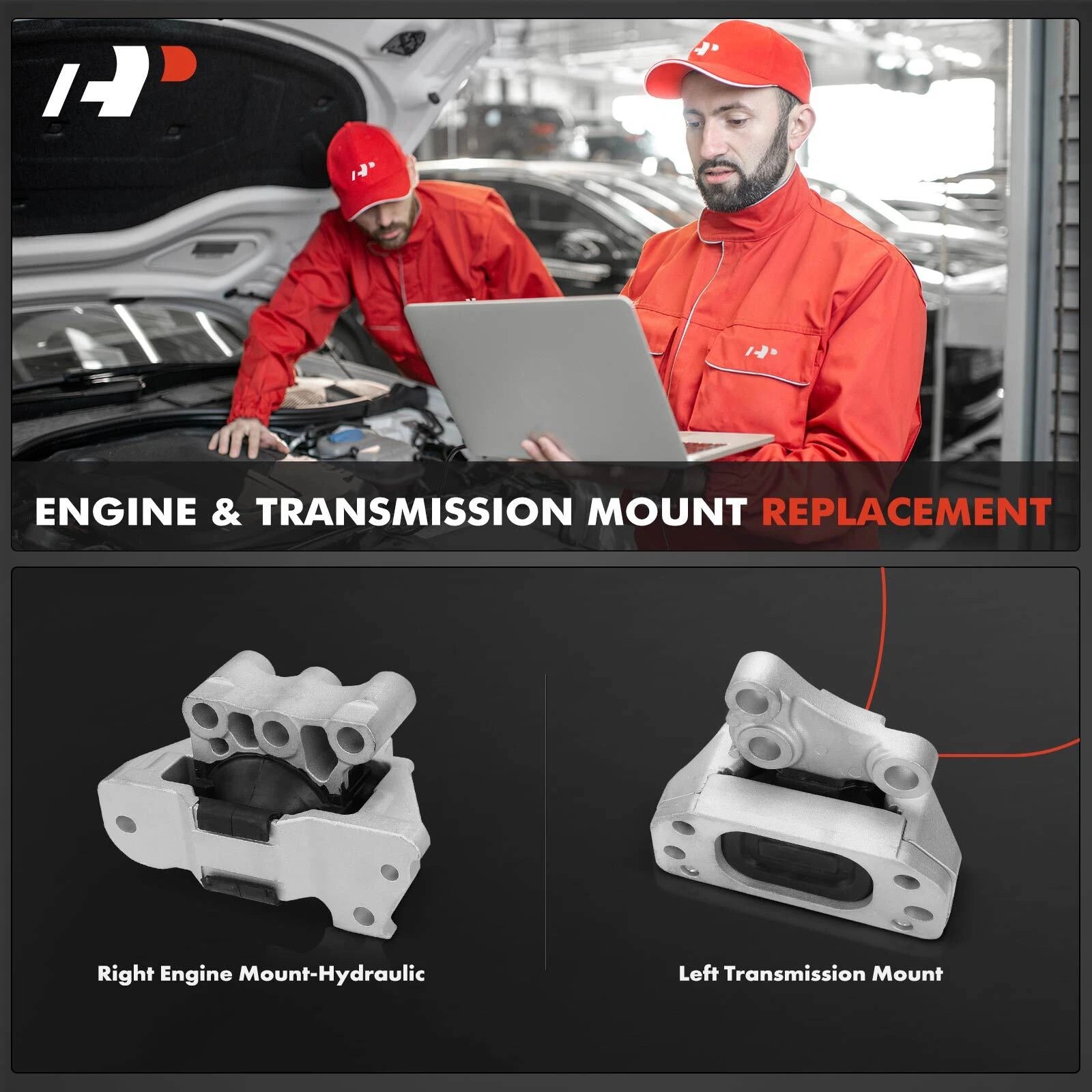 2X Engine Motor & Transmission Mount for Jeep Compass Renegade (2015-2022)