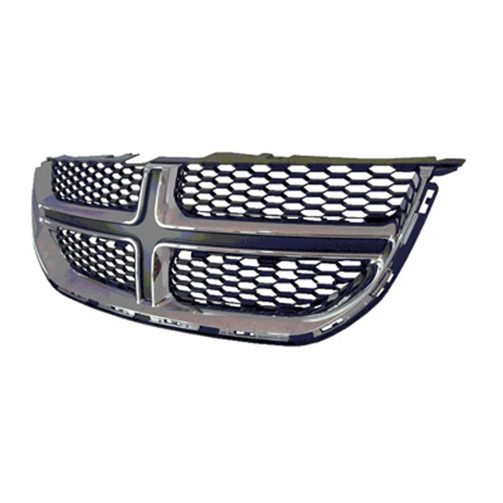 Replacement Black Chrome ABS Plastic Front Grille For 2011-2020 Dodge Caravan